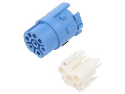 Conector M23 mamă pe cablu, 8 pini foto