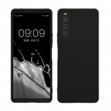 Husa kwmobile pentru Sony Xperia 10 V, Silicon, Negru, 61276.01