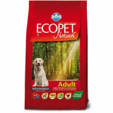 Hrana Uscata Farmina pentru Caini Ecopet Natural Adult, 12 kg