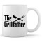 Cana alba personalizata &quot;The Grillfather&quot;, INOVATIX&reg;. 330ml