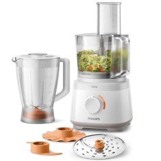 Robot de bucatarie Philips Daily Collection HR7320/00, 700 W, 2 viteze, bol 2.1 L, dispozitiv de emulsifiere, accesoriu de framantare, blender cu capa