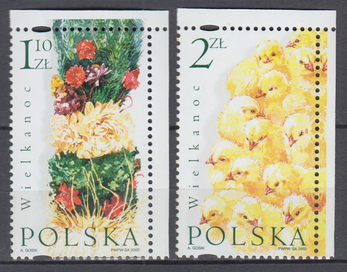 POLONIA 2002 FLORA SERIE MNH