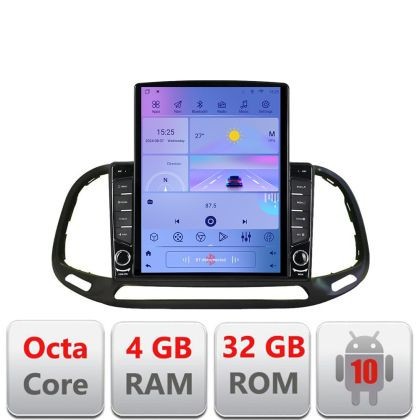 Navigatie Fiat Doblo 2015-2018 G-DOBLO15 ecran tip TESLA 9.7&quot; cu Android Radio Bluetooth Internet GPS WIFI 4+32GB DSP CarStore Technology