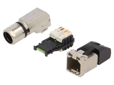 Mufă RJ45 Cat 6a Ecranată 8p8c IDC 5,5-10mm foto