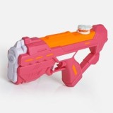 Pistol de apa din plastic, 25 cm, fucsia cu portocaliu, CMCLASS