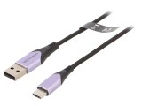 Cablu USB 2.0 A-C Negru 1m, Vention