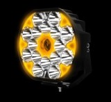 Proiector LED Auto 9100lm 80W Dual Color (Alb/Chihlimbar) 9-36V, DRL, IP69K, Combo, Offroad, Tuning Faruri