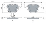BOSCH 0 986 494 006 set placute frana,frana disc