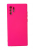 Huse silicon protectie si microfibra in interior Samsung Note 10 Plus Roz Neon, Husa