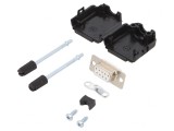 D-Sub 9-Pin Mufă Mamă pentru Cablu Albă Kit Complet