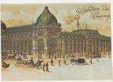 Bnk cp Bucuresti - Palatul Telegrafo-Postal la 1900 - necirculata, Printata