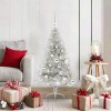 VidaXL Pom de Crăciun artificial pre-iluminat Argintiu 120 cm PET 3397185