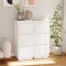 Gossi servante, 2 buc., alb, 32x34x75 cm, lemn masiv de pin