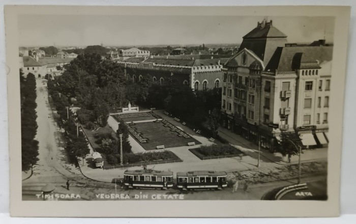 TIMISOARA , VEDERE DIN CETATE , CARTE POSTALA , 1934