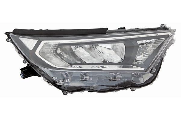 Far TOYOTA RAV4 (XA50), 04.2018-, partea dreapta, DEPO, cu LED daytime running light; LED+WY21W; electrical; fara unitate control LED; cu motor; LED,