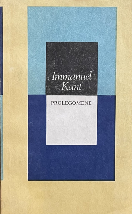 Prolegomene - Immanuel Kant