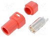 Conector alimentare DC, 500V, 1 pini, seria AS250, {{Dimensiune pin}}. AMASS - AS250F RED