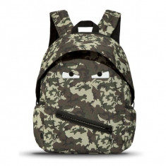 Rucsac ZIP..IT Grillz cu buzunare laterale, camuflaj verde foto