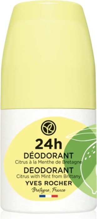 Deodorant roll-on 24H cu Citrice și Mentă (Yves Rocher)