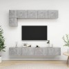 VidaXL Set de dulapuri TV, 5 piese, gri beton, lemn prelucrat 3079114