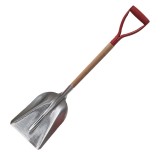 Cumpara ieftin Lopata din aluminiu cu puncte, coada din lemn, cu maner, 290 x 400 mm, lungime totala 1.1 m