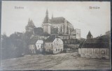 Carte postala, Cetatea Biertan, Transilvania, perioada interbelica