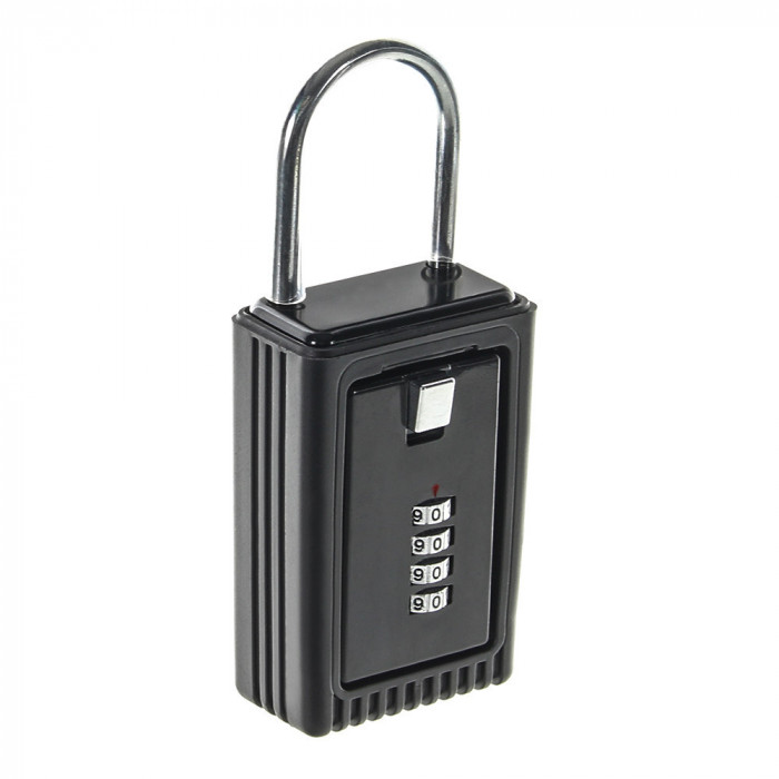 Seif mobilă Keybox1 cifru mecanic 160x65x40mm negru