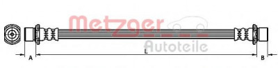 Conducta / cablu frana TOYOTA YARIS (P9) (2005 - 2013) METZGER 4110789 foto