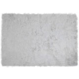 vidaXL Covor Faux din L&acirc;nă de oaie Gri 120 x 170 cm Poliester 42021526