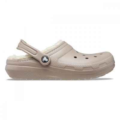 Saboti Crocs Classic Lined Clog Bej - Mushroom/Bone foto