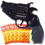 PISTOL CU CAPSULI 5x72 bucăți CAPSULI METALICE REVOLVER PENTRU COPII GRATUIT