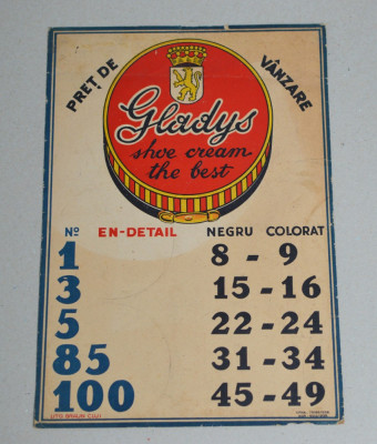 Reclama pasta de ghete Gladys Lito. Braun Cluj 1939 foto