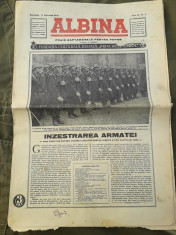 Ziarul Albina 1940 regele Mihai Carol Frontul Renasterii Nationale Strajerie foto