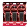 Pachet 3 x Odorizant auto grila ventilatie Puf-Puf K2 Neone Eternal Bloom