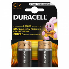 Set 2 baterii Duracell Basic, tip C foto