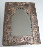 Oglinda persana de argint Qajar tarziu cca 1900