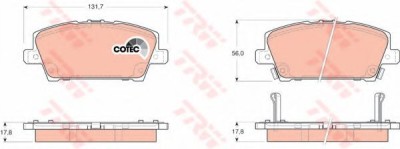 Set placute frana,frana disc HONDA CIVIC VIII Hatchback (FN, FK) (2005 - 2012) TRW GDB3407 foto