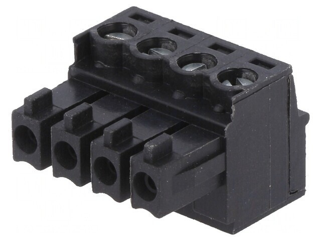 Regletă de conexiuni deconectabilă 4 piste 3,81mm drept mufă