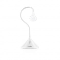 Lampa de masa GoGEN LL88W, 3.2W, gat flexibil, culoare alba, clasa energetică A