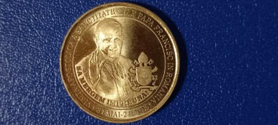 ROMMANIA- 50 BANI 2019 UNC fisic -Papa Francisc foto