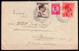 ROMANIA 1930/1934 EFIGIA REGELUI CAROL II /PLIC CONSTANTA-CEHOSLOVACIA STAMPILA OFICIUL POSTAL BALNEAR EFORIE JUD.CONSTANTA