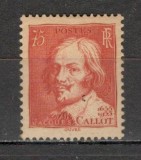 Franta.1935 300 ani moarte J.Callot-gravor SF.25, Nestampilat