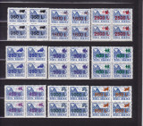 1998 LP 1459 HOTELURI SI CABANE SUPRATIPAR ZODIAC BLOCURI DE 4 TIMBRE MNH, Nestampilat