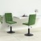 vidaXL Scaune de bucătărie pivotante, 2 buc., verde &icirc;nchis, catifea