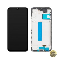 Display cu Touchscreen MP compatibil cu Samsung Galaxy A25 A256 cu Rama Versiune OLED Negru