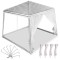 Cort pavilion usor de montat, cu plasa de tantari, alb-verde, 2,4X2,4m