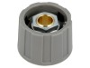 Buton rotativ gri 6mm 23x15.5mm ABS