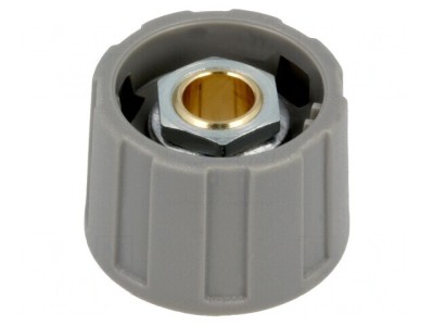 Buton rotativ gri 6mm 23x15.5mm ABS foto