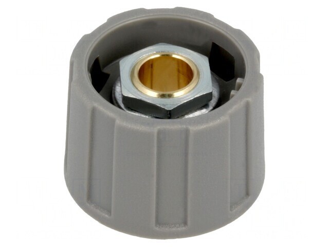 Buton rotativ gri 6mm 23x15.5mm ABS