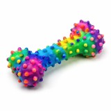 Jucărie Dentară pentru C&acirc;ini tip Os cu Țepi, 15 cm, Multicolor